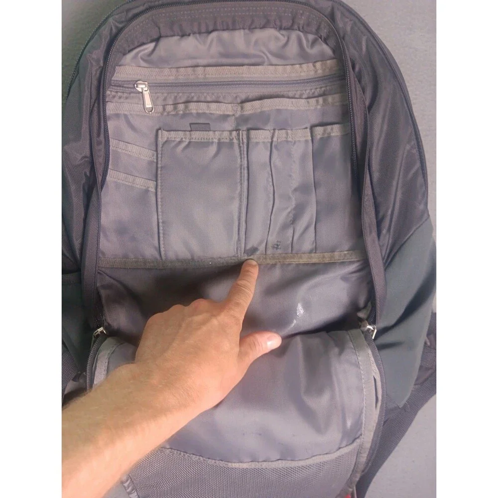 The North Face Surge II 2 Black Laptop Backpack Bag Multi Pocket Travel Daypack